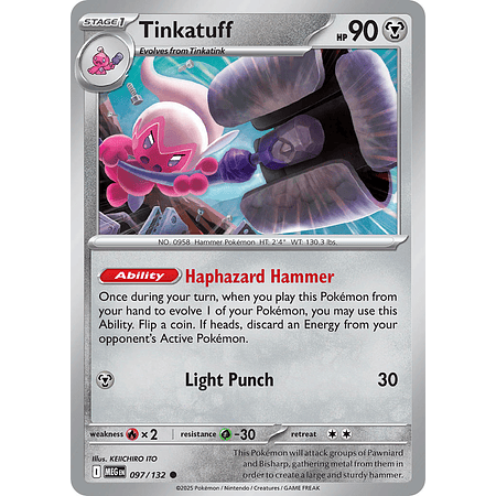 Tinkatuff 097/132 Common  Ingles