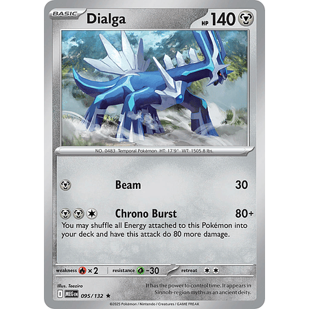 Dialga 095/132 Rare Holo Ingles