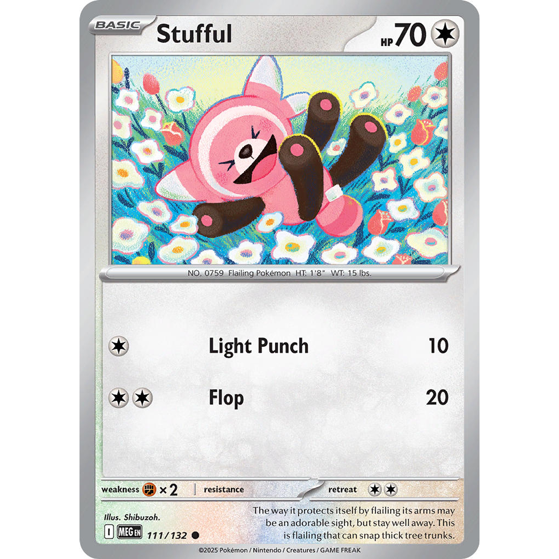 Stufful 111/132 Common Reverse Holo Inglés