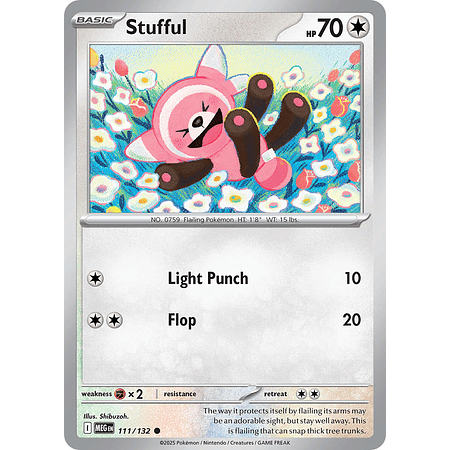 Stufful 111/132 Common Reverse Holo Inglés