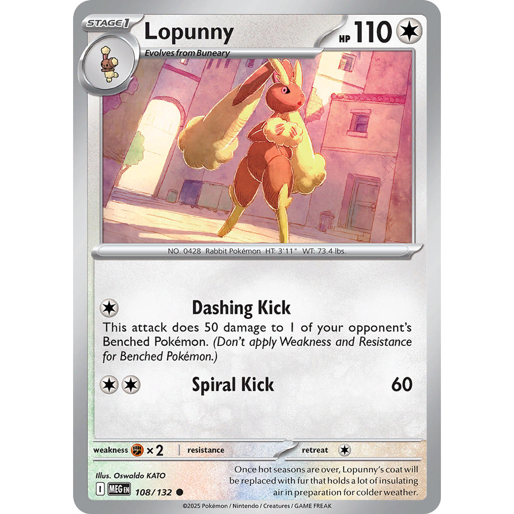 Lopunny 108/132 Common Ingles