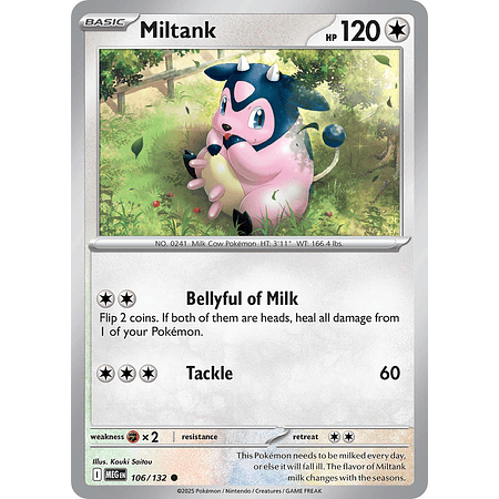 Miltank 106/132 Common Reverse Holo Ingles