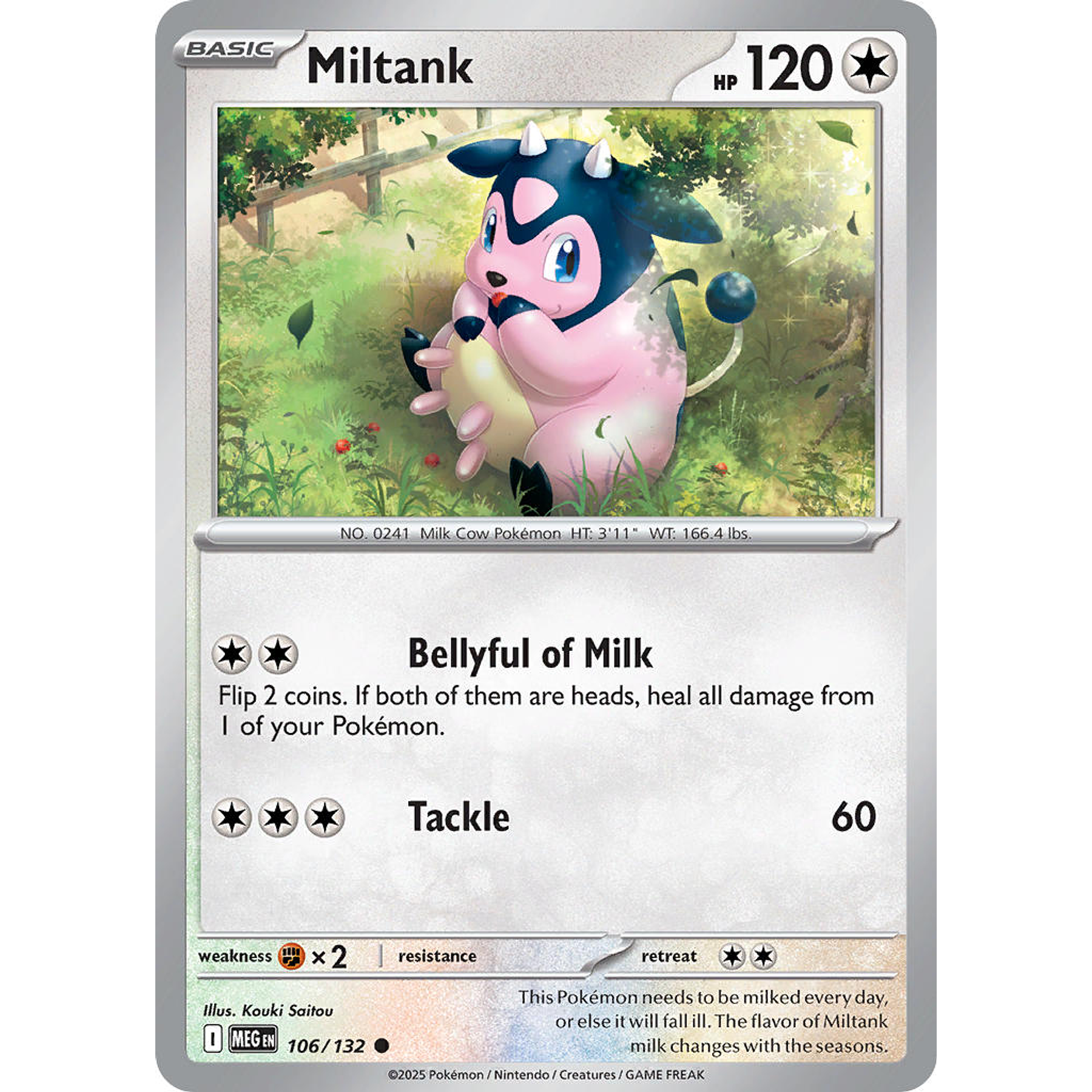 Miltank 106/132 Common Ingles