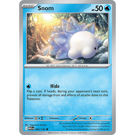 Snom 042/132 Common Reverse Holo Ingles