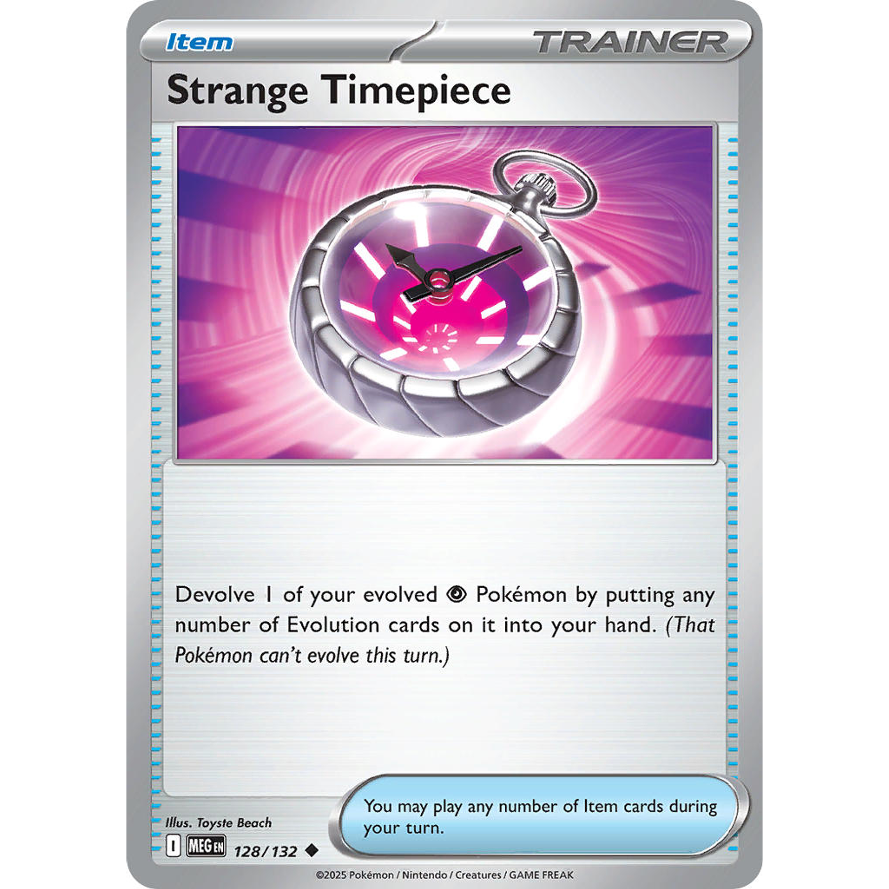 Strange Timepiece 128/132 Uncommon Reverse Holo Ingles