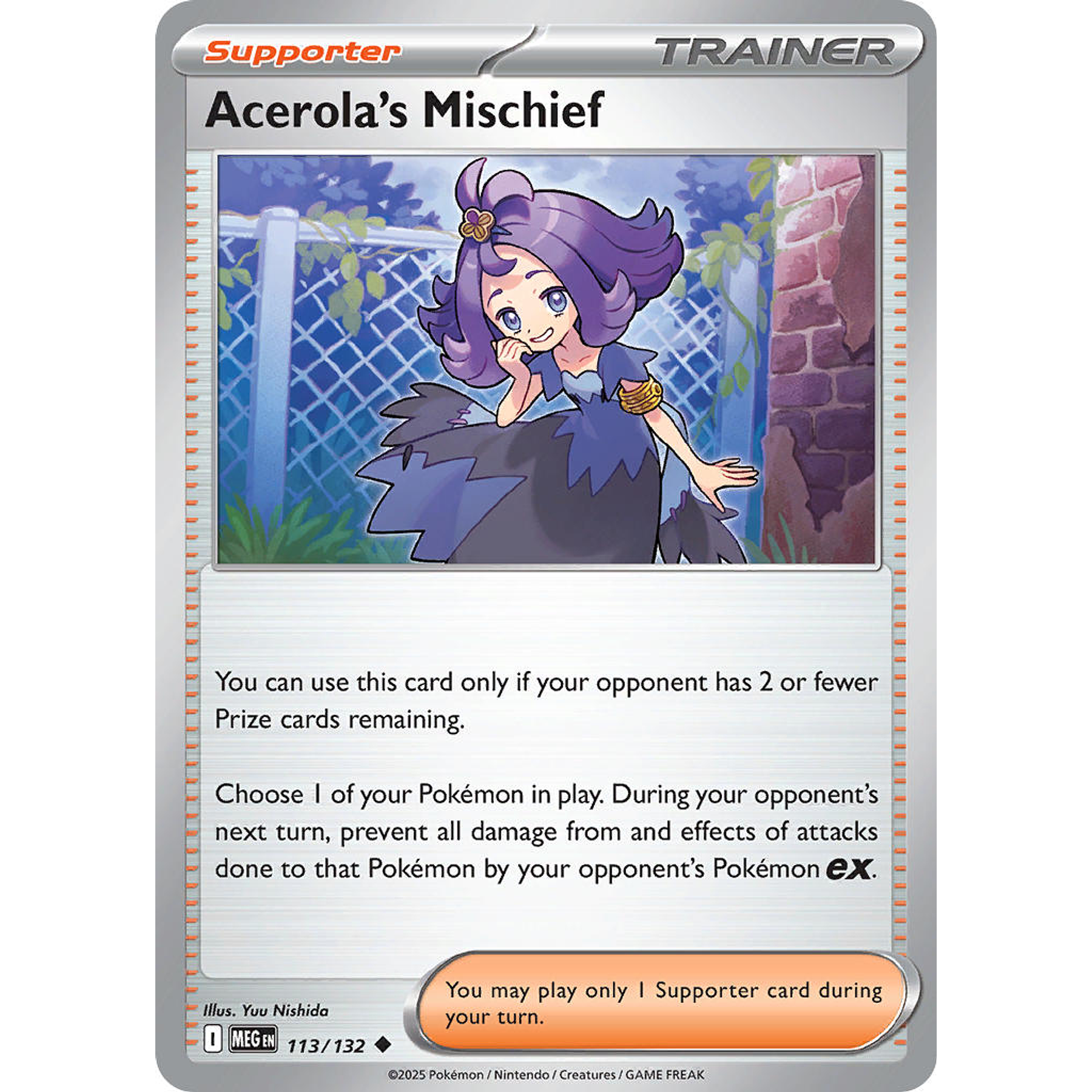 Acerola's Mischief 113/132 Uncommon  Reverse Holo Ingles