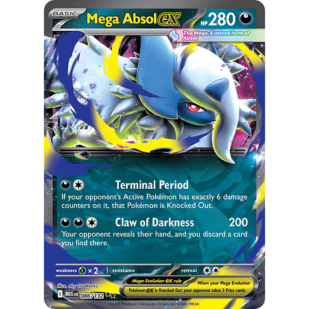 Mega Absol Ex 086/132 Ultra Rare Ingles