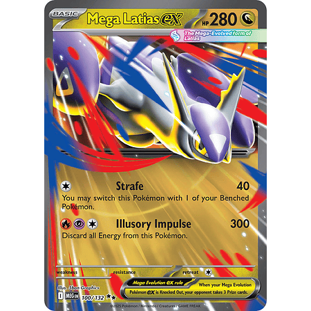 Mega Latias Ex 100/132 Ultra Rare Ingles