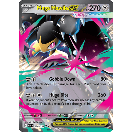 Mega Mawile Ex 094/132 Ultra Rare Ingles