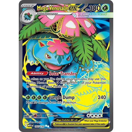 Mega Venusaur Ex 155/132 Ultra Rare Ingles