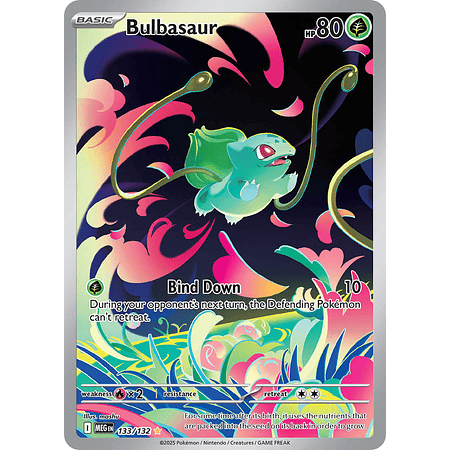 Bulbasaur 133/132  - Illustration Rare Ingles (Sellado)