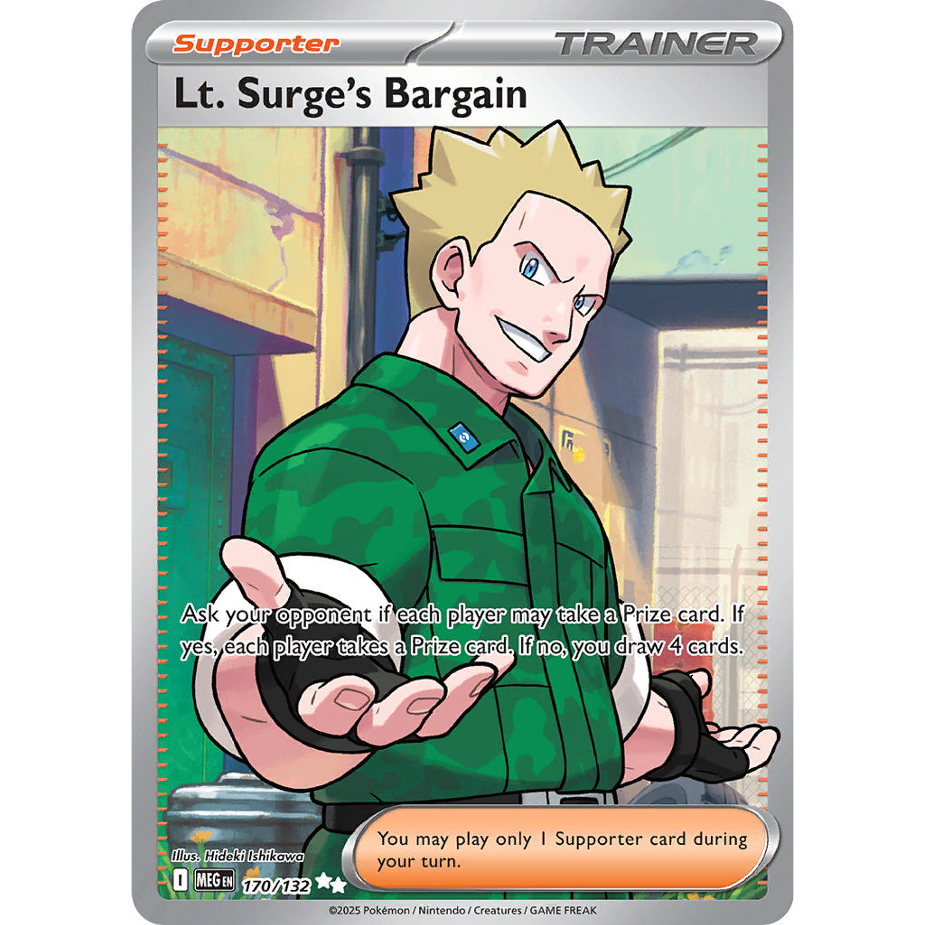 LT. Surge's Bargain 170/132  - Ultra Rare Ingles
