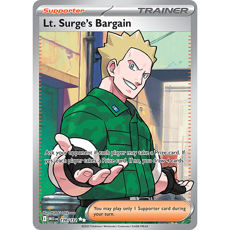 LT. Surge's Bargain 170/132  - Ultra Rare Ingles