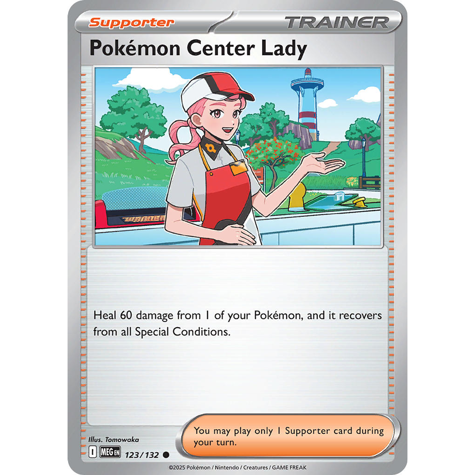 Pokemon Center Lady 123/132 Uncommon Ingles