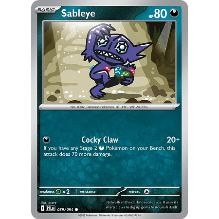 Sableye 059/094 Common  Ingles