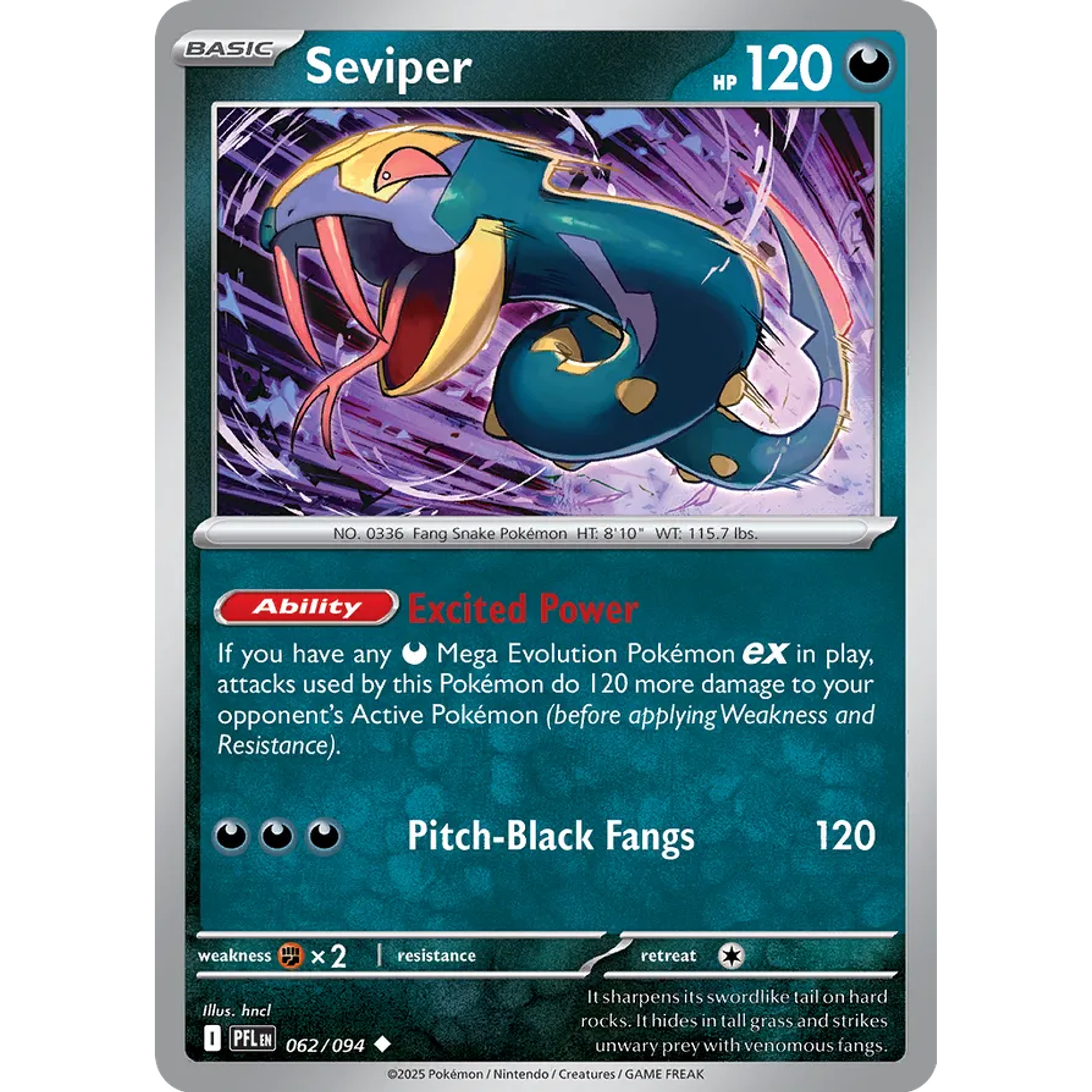 Seviper 062/094 Uncommon  Ingles