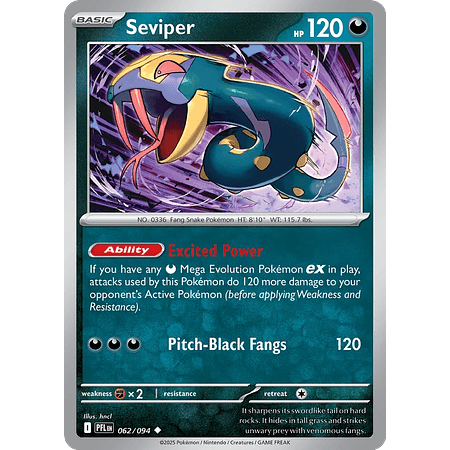 Seviper 062/094 Uncommon  Ingles
