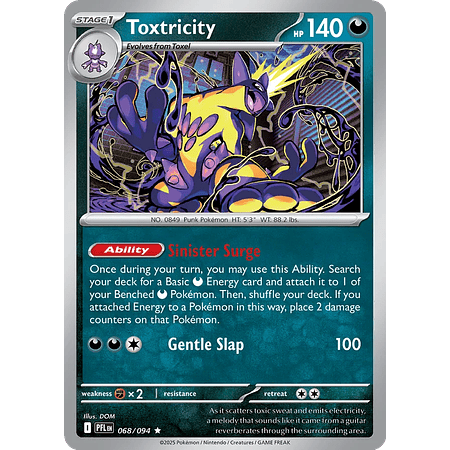 Toxtricity 057/094 Rare Reverse Holo Ingles