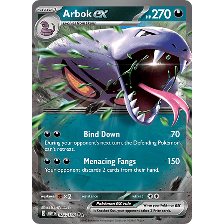 Arbok ex - 024/165 - Ultra Rare Español