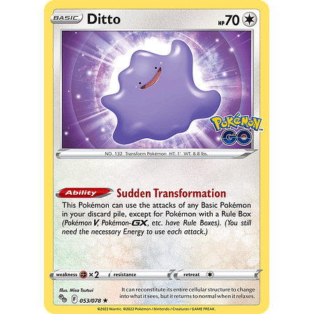 Ditto- 053/078 - Holo Rare Inglés