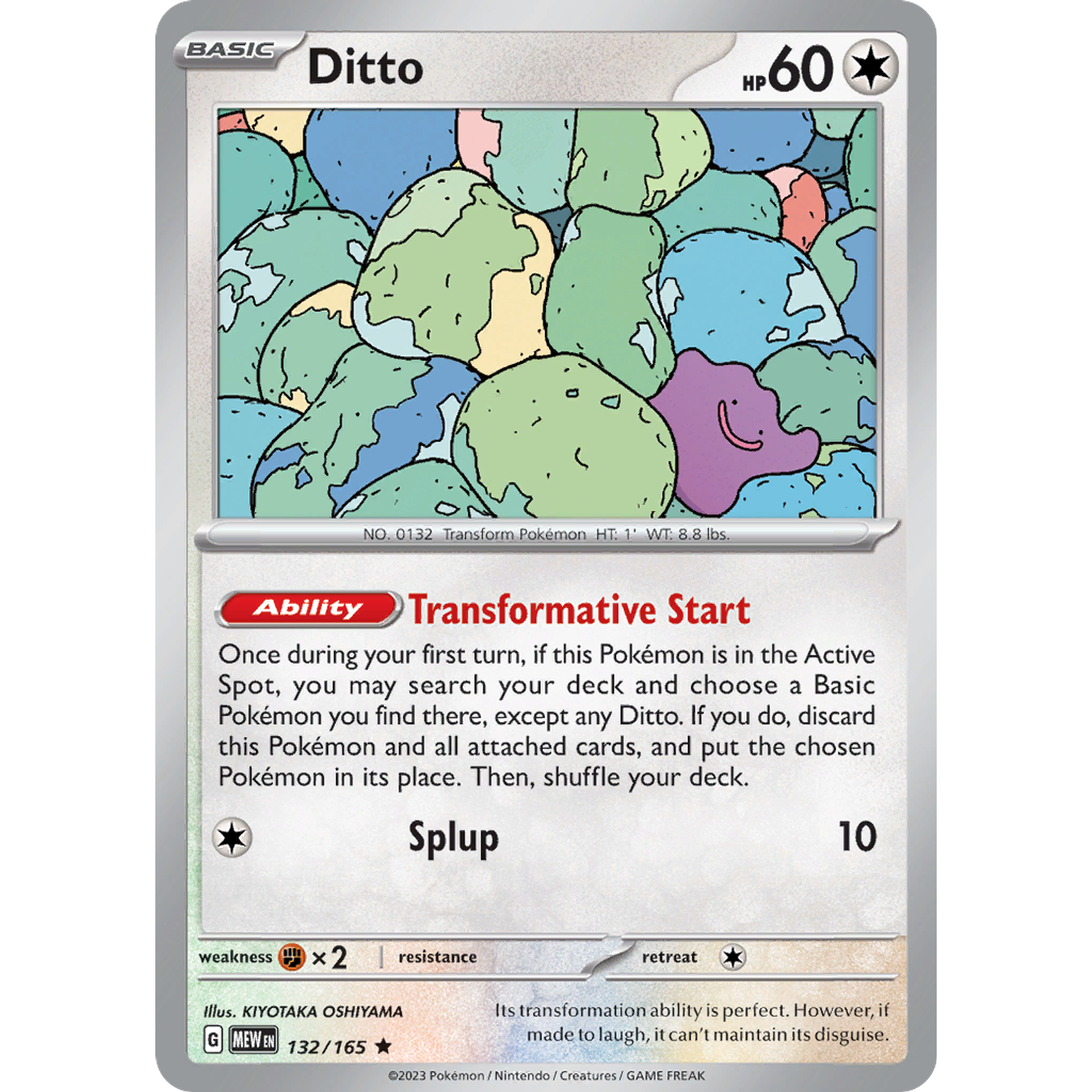 Ditto - 132/165 - Holo Rare Español