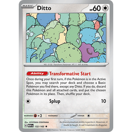 Ditto - 132/165 - Holo Rare Español