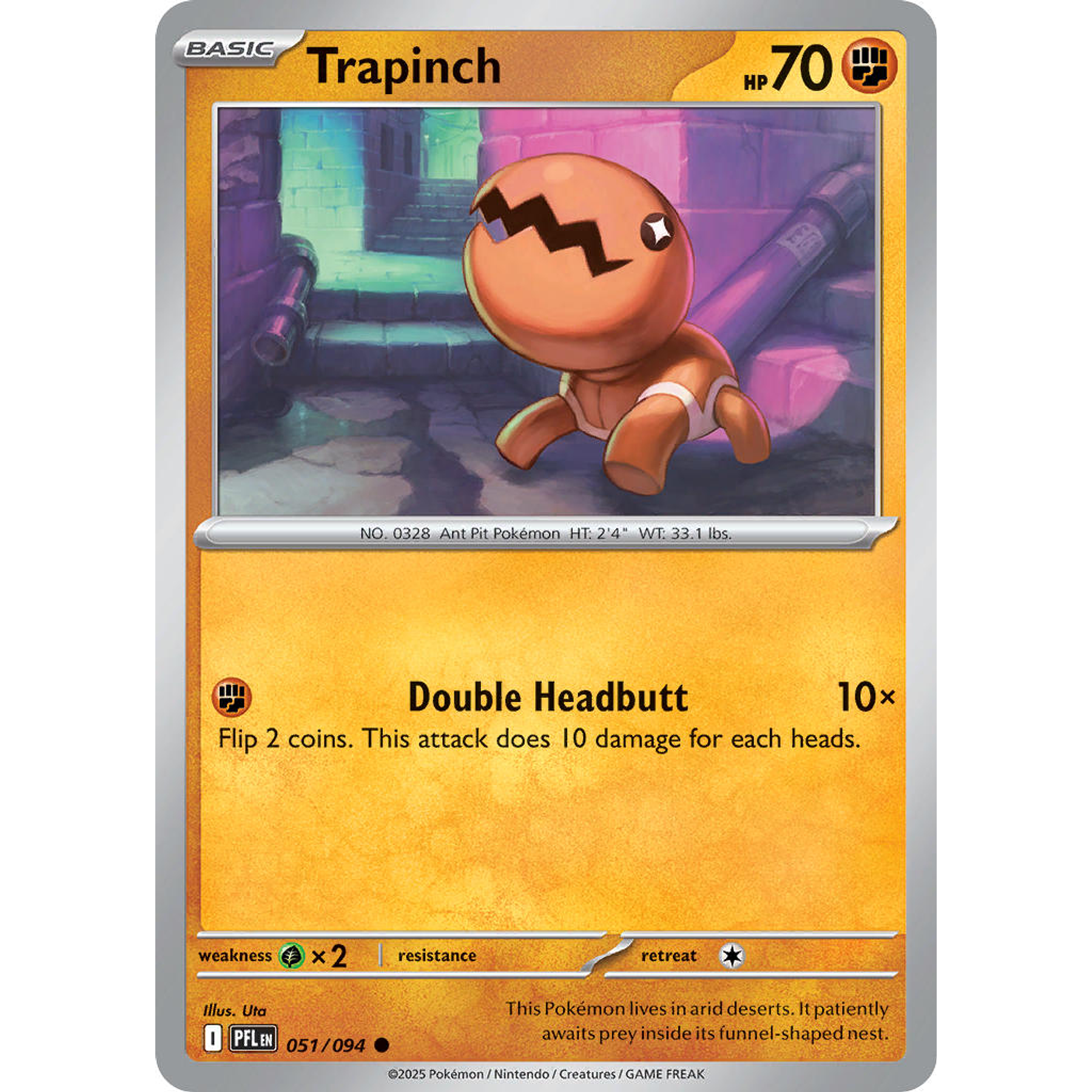 Trapinch 051/094 Common  Ingles