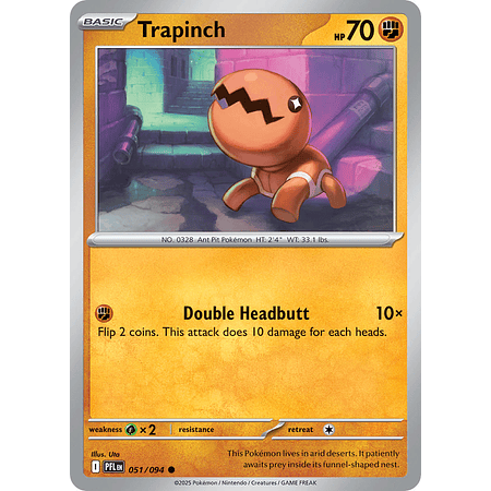 Trapinch 051/094 Common  Ingles