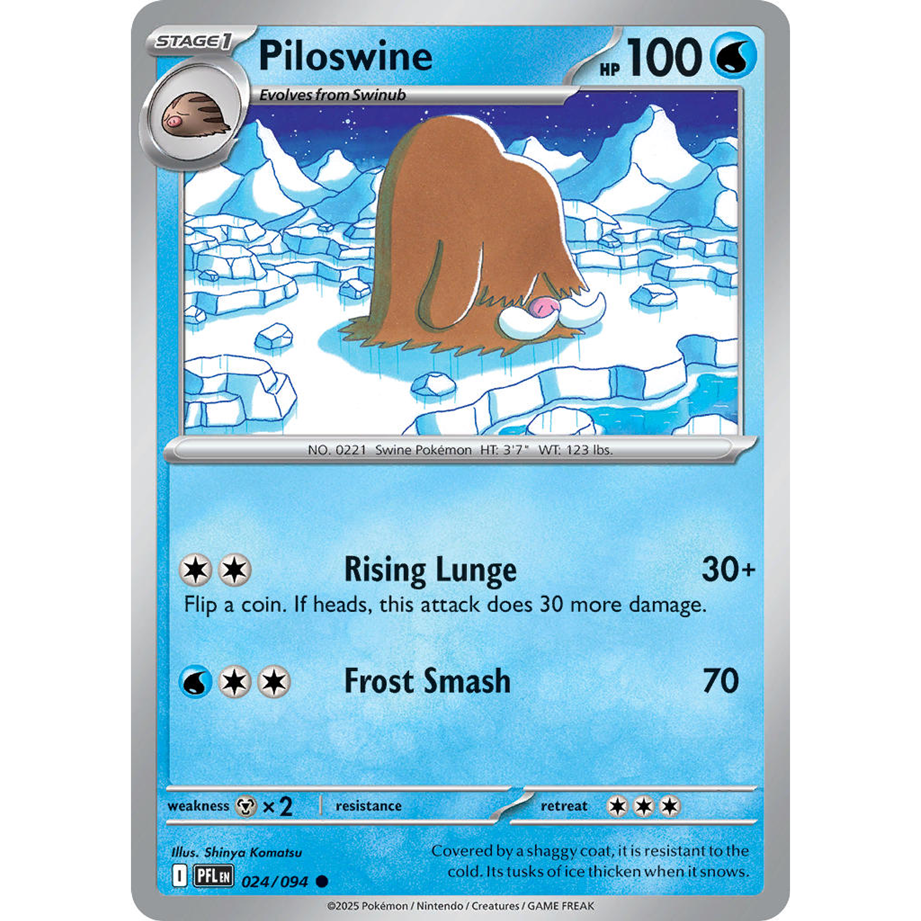 Piloswine 024/094 Common Reverse Holo Ingles