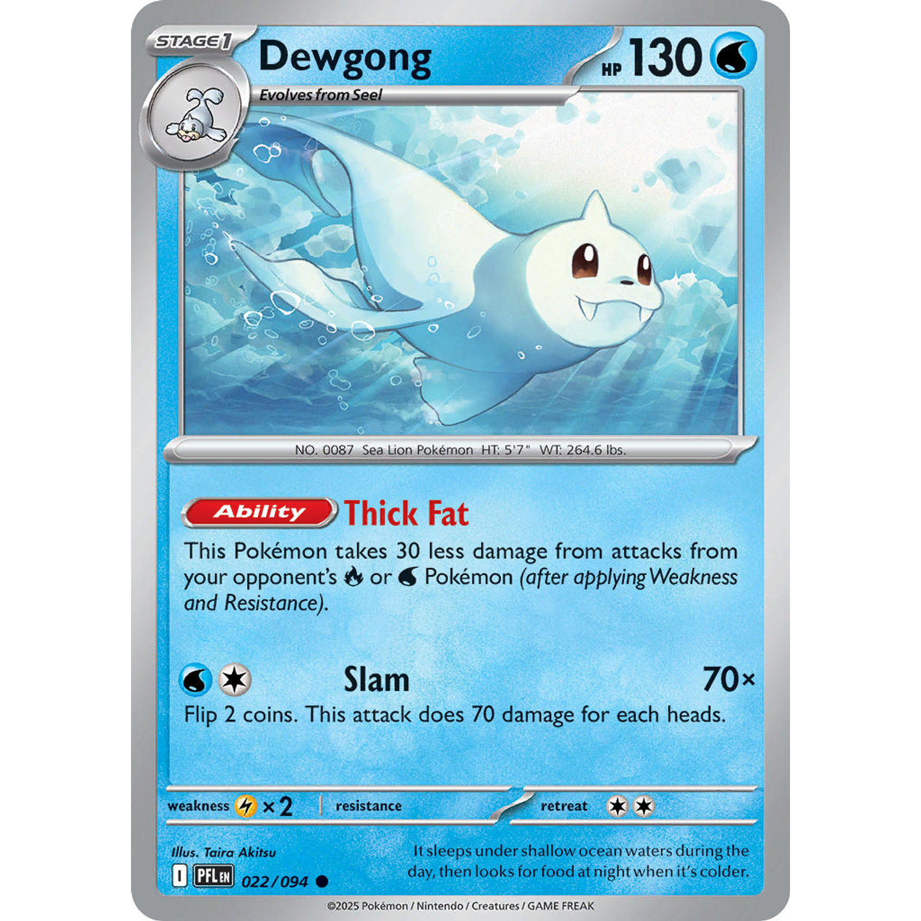 Dewgong 022/094 Common Reverse Holo  Ingles