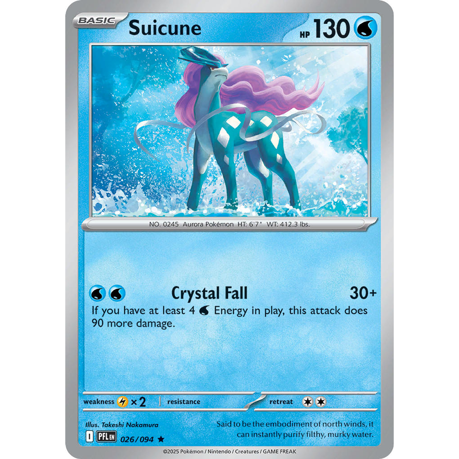 Suicune 026/094 Rare Holo Ingles