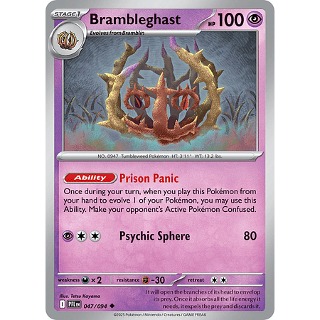 Brambleghast 047/094 Uncommon Reverse Holo Ingles