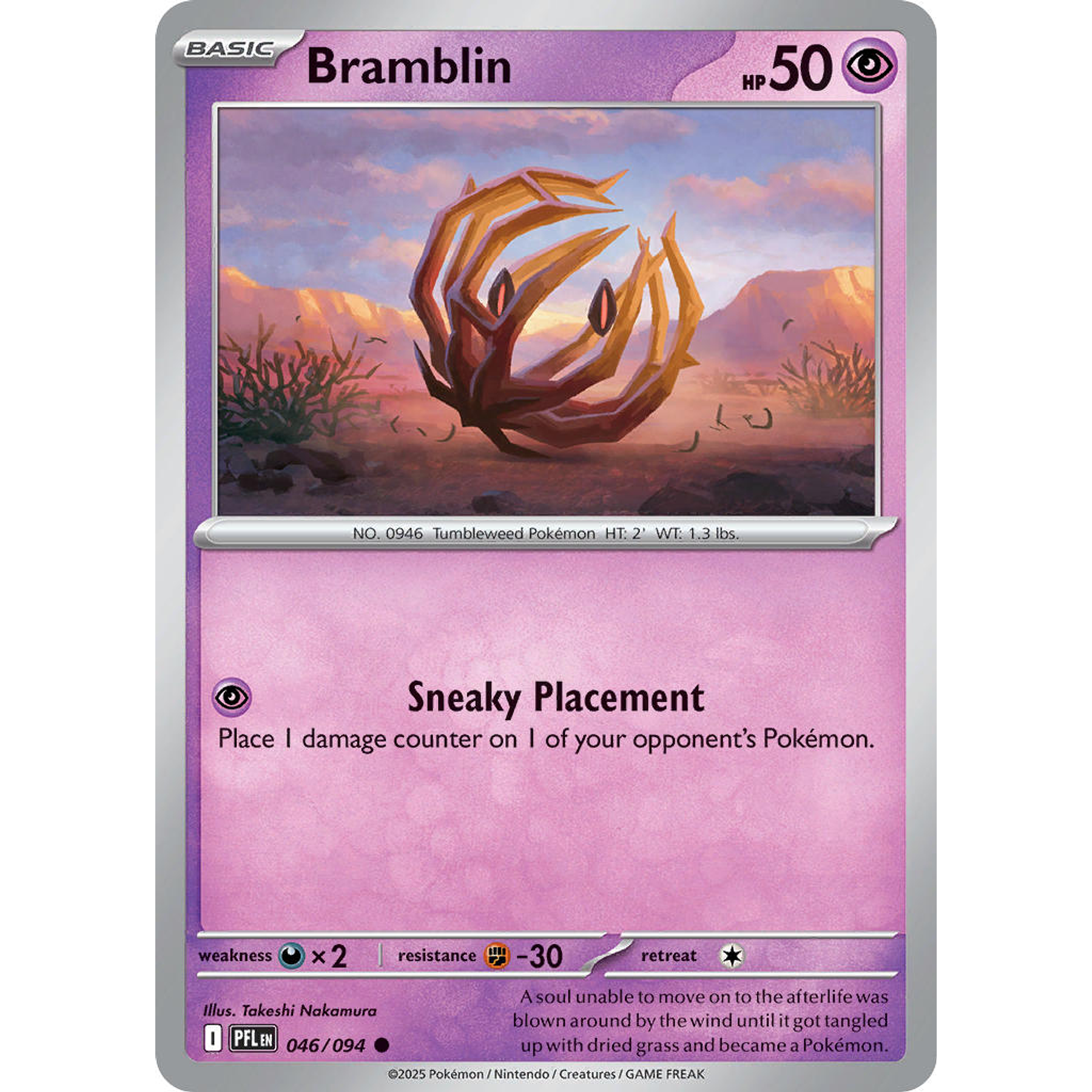 Bramblin 046/094 Common Reverse Holo Ingles