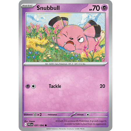 Snubbull 037/094 Common  Ingles