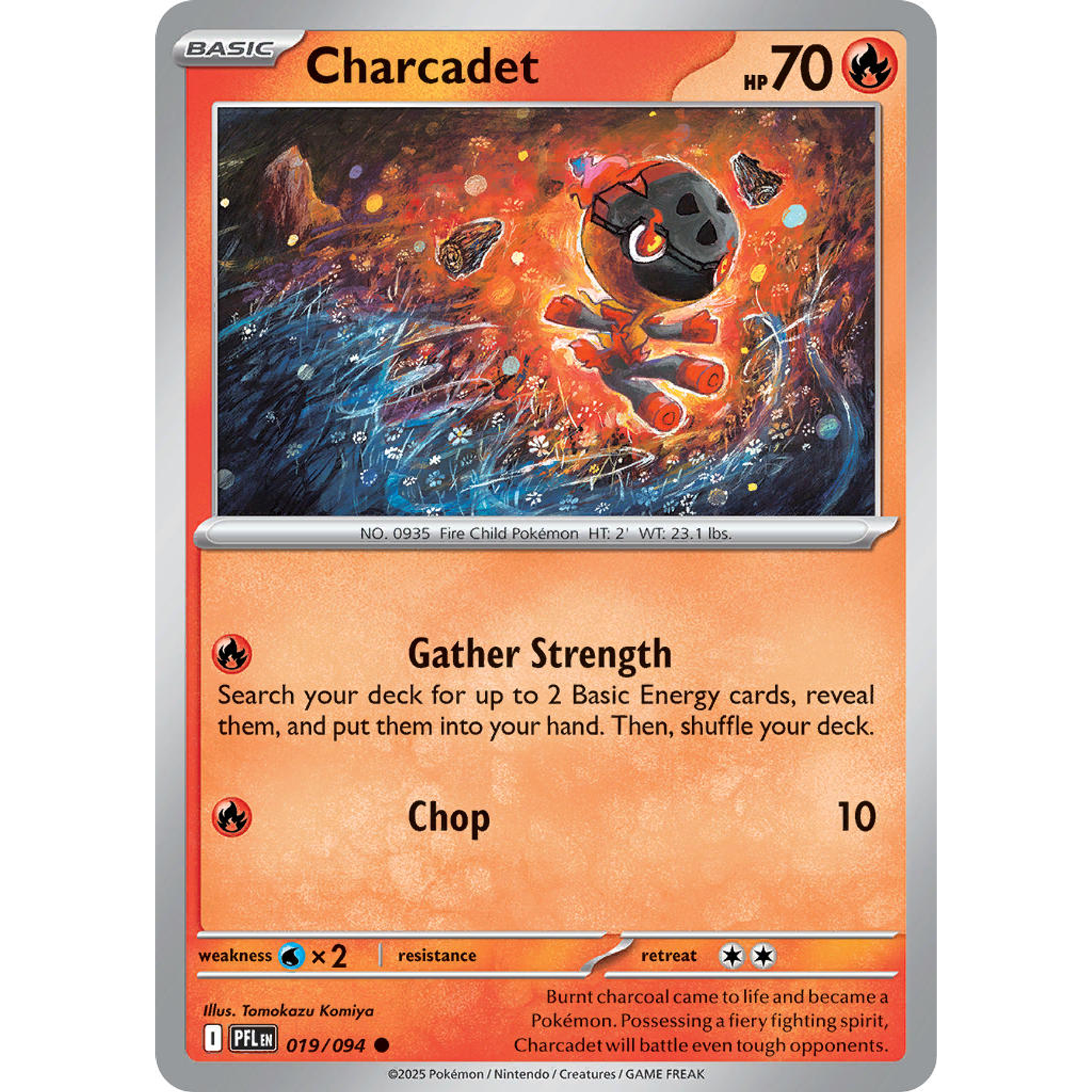 Charcadet 019/094 Common Reverse Holo Ingles