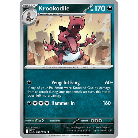 Krookodile 066/094 Uncommon  Ingles