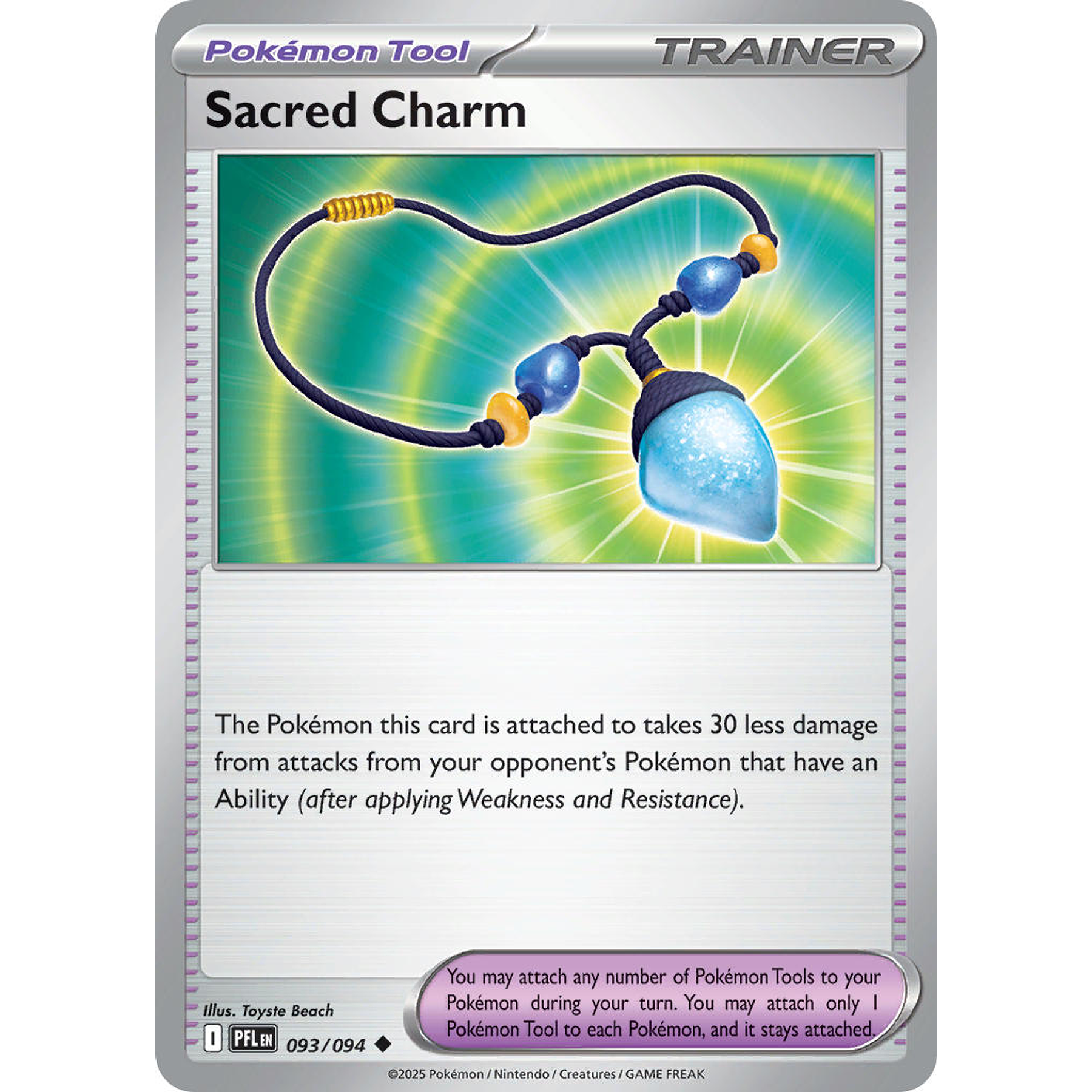Sacred Charm 093/094 Uncommon Reverse Holo Ingles