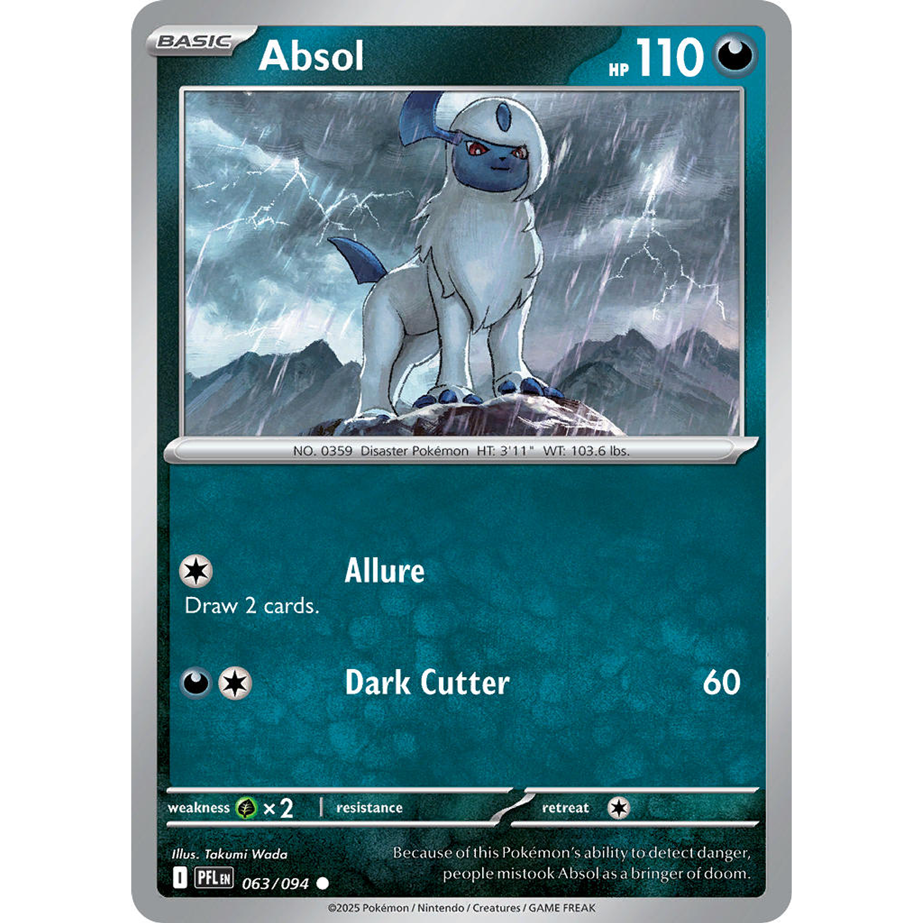 Absol 063/094 Common  Ingles