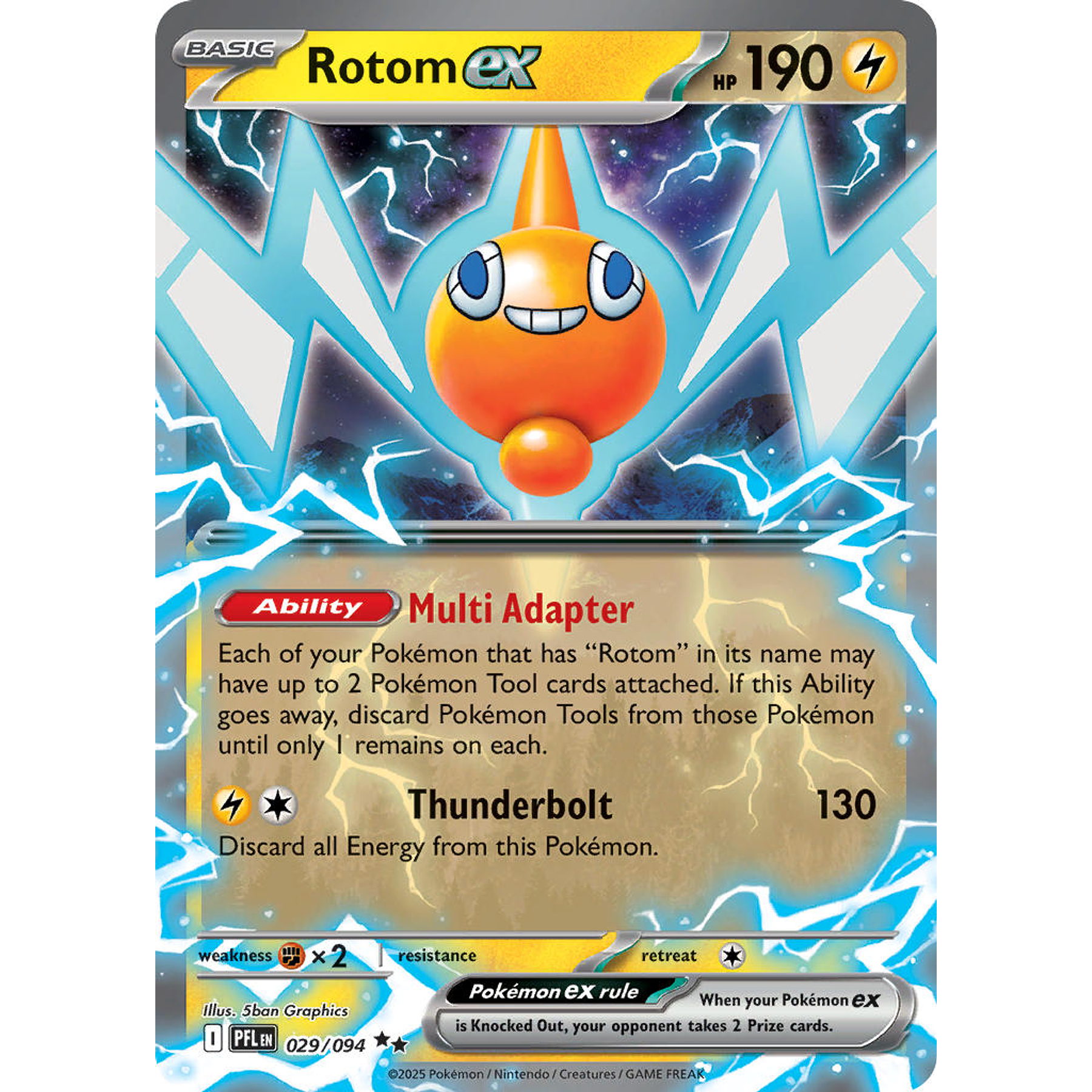 Rotom Ex 029/094 Ultra Rare  Ingles