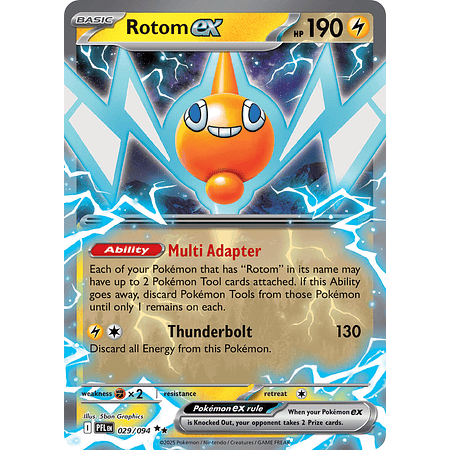 Rotom Ex 029/094 Ultra Rare  Ingles