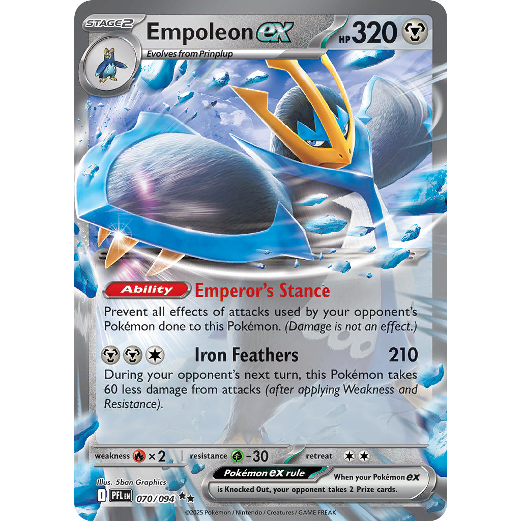 Empoleon Ex 070/094 Ultra Rare  Ingles