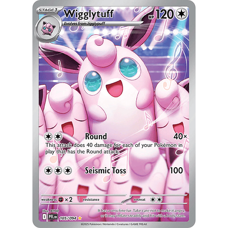 Wigglytuff 105/094 Illustration Rare  Ingles