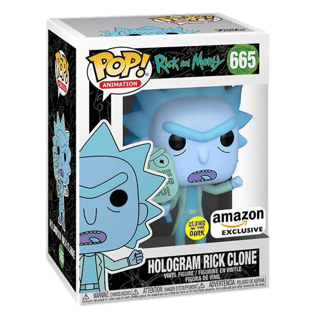 Hologram Rick Clone Funko Pop Rick And Morty 665 Amazon 3