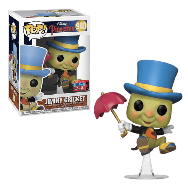 Jiminy Criquet Funko Pop Pinocchio 980 NYCC2020