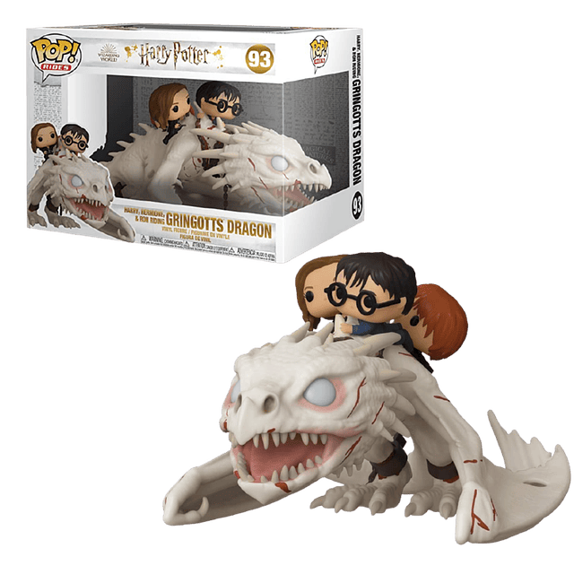 Harry Ron Hermione Riding Gringotts Dragon Funko Pop Rides 93