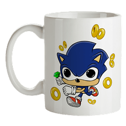 Mug Sonic The Hedgehog Tipo Pop