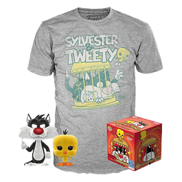 Box Funko Pop Flocked Sylvester And Tweety Y Camiseta Target