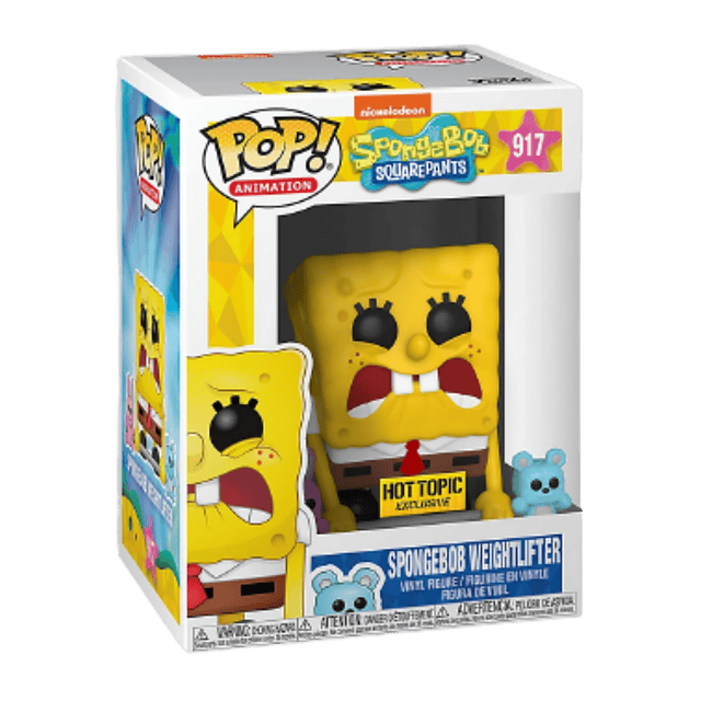 SpongeBob Weightlifter Funko Pop SpongeBob Squarepants 917 Hot Topic