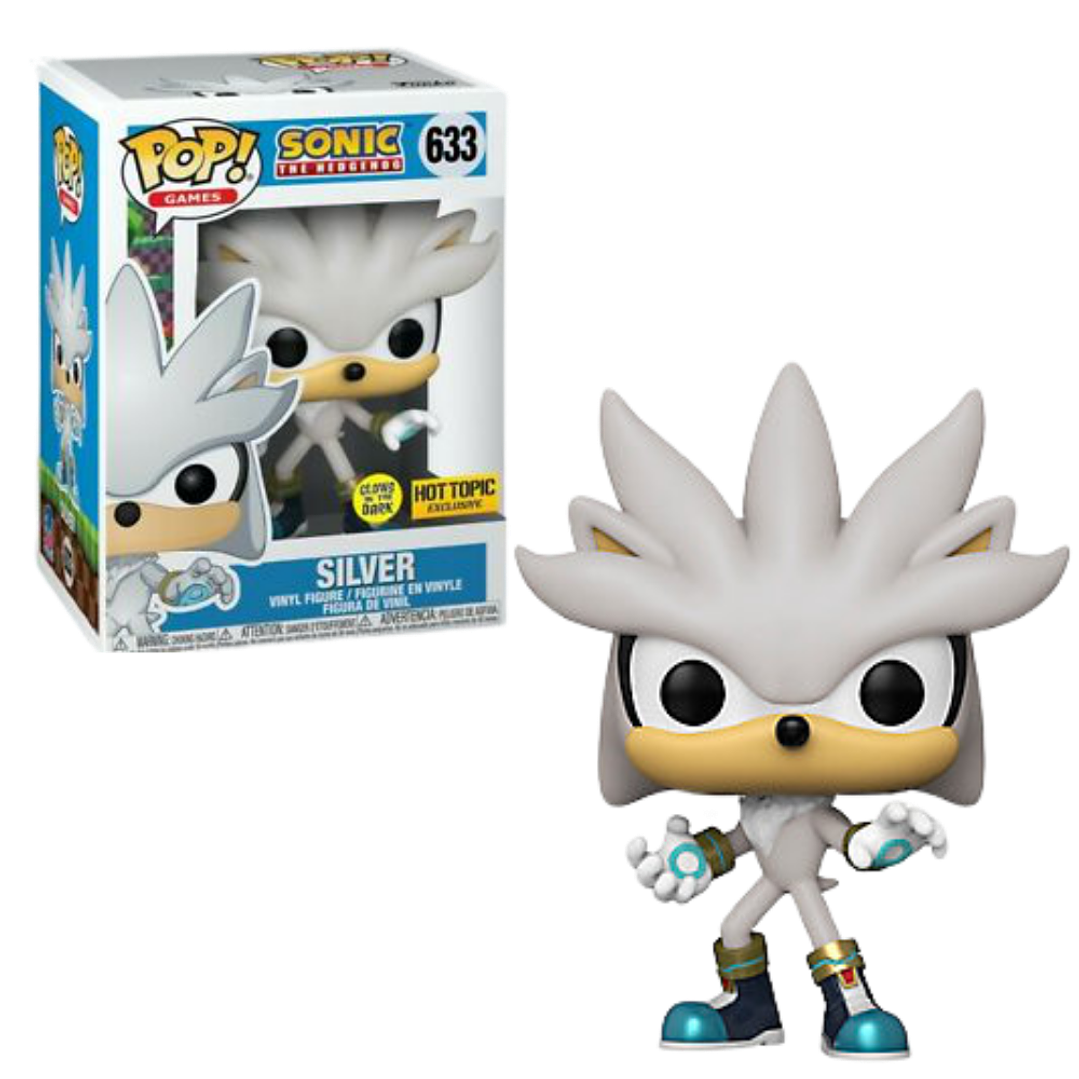 Silver Funko Pop Sonic 633 Hot Topic 1