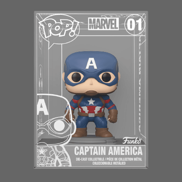 Captain America Funko Pop Die-Cast 01 Funkon 2021